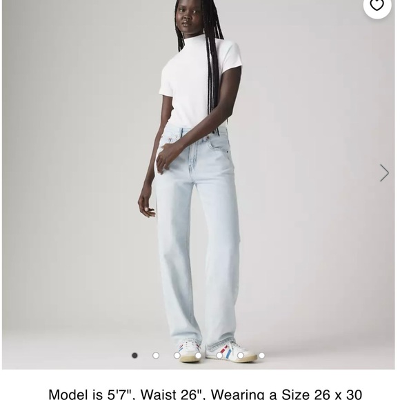 Levi's Denim - Levi's Light Blue low pro lightweight Straight Leg Jeans